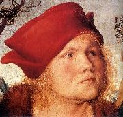 CRANACH, Lucas the Elder Portrait of Dr. Johannes Cuspinian (detail) dfg oil painting reproduction